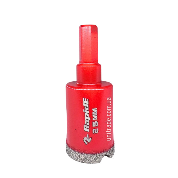 Алмазна коронка RapidE Red Point EVO 25 мм, під дриль (НФ-00001851)