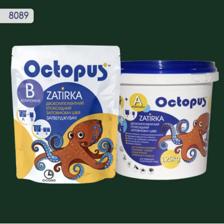 Двокомпонентна епоксидна фуга Octopus Zatirka колір 8089, 1,25 кг (8089-1)