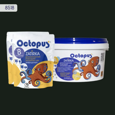 Двухкомпонентная эпоксидная затирка Octopus Zatirka цвет 8518, 2,5 кг (8518-2)