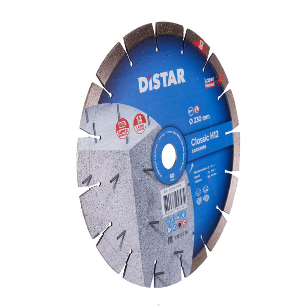 Круг алмазный отрезной DISTAR 1A1RSS 230 мм Classic H12 (12315011018)