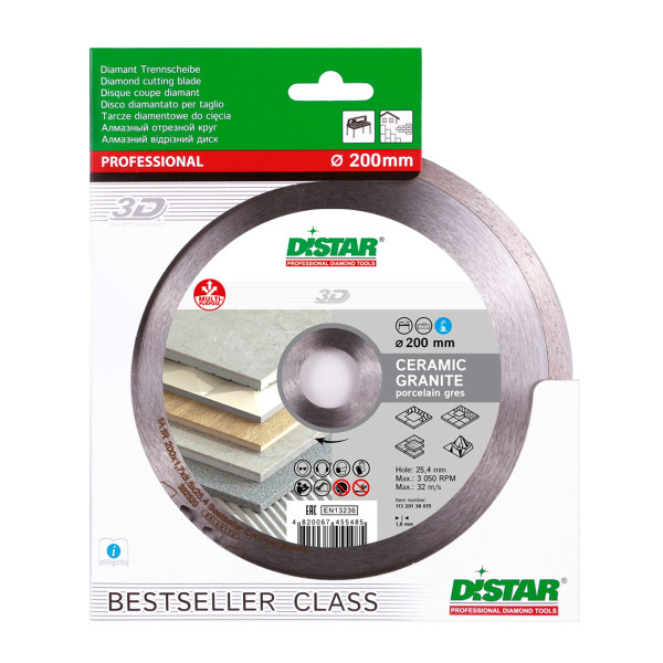 Диск алмазный Distar Bestseller Ceramic granite 200 мм для керамогранита/керамики/мрамора (11320138015)