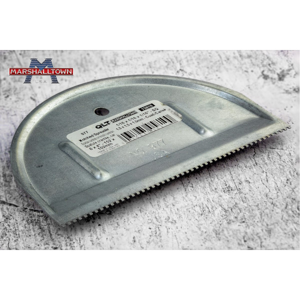 Зубчастий шпатель MARSHALLTOWN QLT 152х102 мм зуб 1,5х1,5 мм (15810)