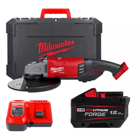 Шлифмашина угловая, болгарка аккумуляторная, бесщеточная MILWAUKEE M18 FLAG230XPDB-121C FORGE (4933499241) 
