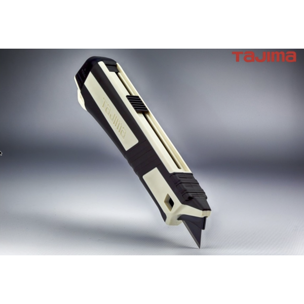 Нож изолированый TAJIMA DKC-L590W с выдвижным сегментным лезвием 18 мм с верхним автоматическим фиксатором (1802-2044)(DC540W)