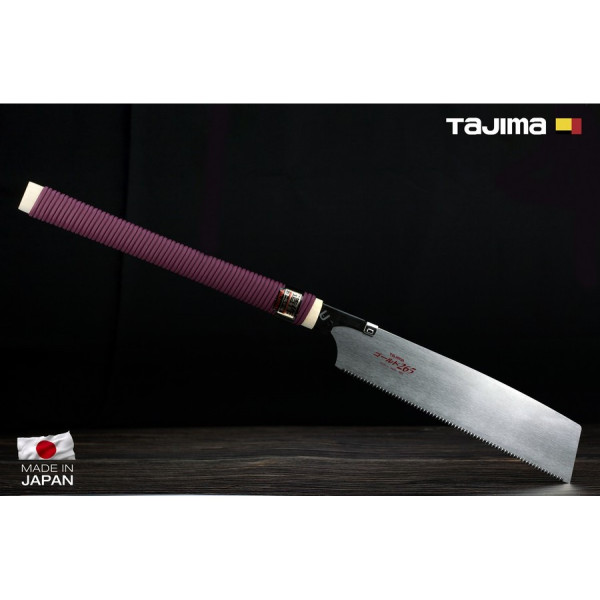 Пила ручная японская TAJIMA Japan Pull GNC-265 по дереву 265 мм с ротанговой ручкой (1103-2020)