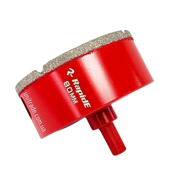 Алмазна коронка RapidE Red Point EVO 80 мм, під дриль (НФ-00001863)