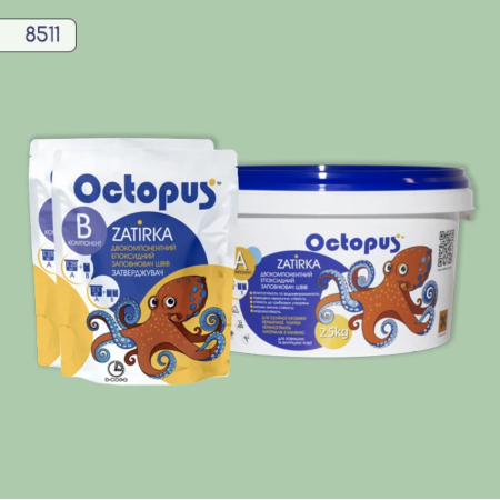 Двухкомпонентная эпоксидная затирка Octopus Zatirka цвет 8511 2,5 кг (8511-2)