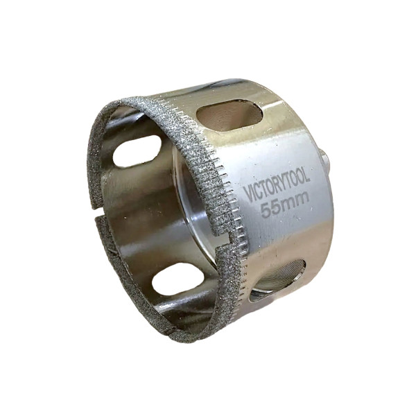 Алмазная коронка VICTORYTOOL 55 мм, под дрель (v055)