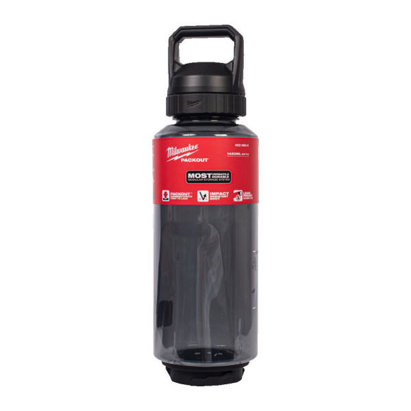 Бутылка для воды PACKOUT MILWAUKEE, 1420 мл, черная (4932498641)