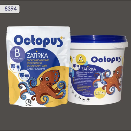 Двокомпонентна епоксидна фуга Octopus Zatirka колір 8394, 1,25 кг (8394-1)
