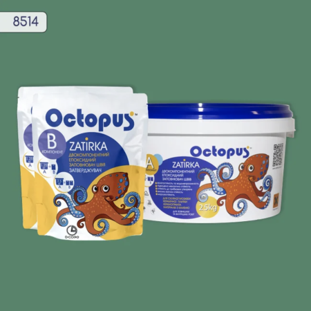 Двухкомпонентная эпоксидная затирка Octopus Zatirka цвет 8514, 2,5 кг (8514-2)