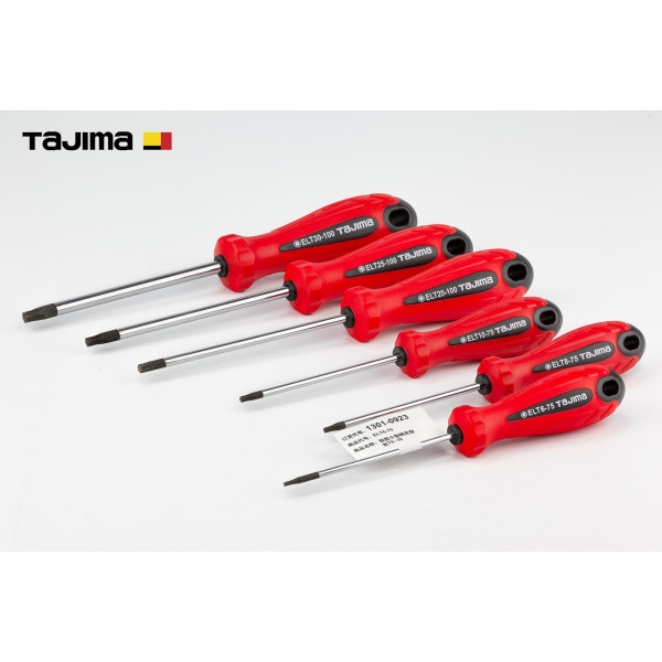 Набор отверток Tajima магнитные Torx (Т6, Т8, Т10, Т20, Т25, Т30) 6 шт. (1301-0697)