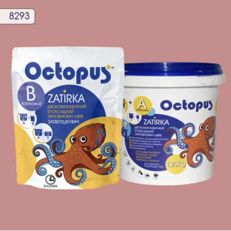 Двухкомпонентная эпоксидная затирка Octopus Zatirka цвет 8293, 1,25 кг (8293-1)