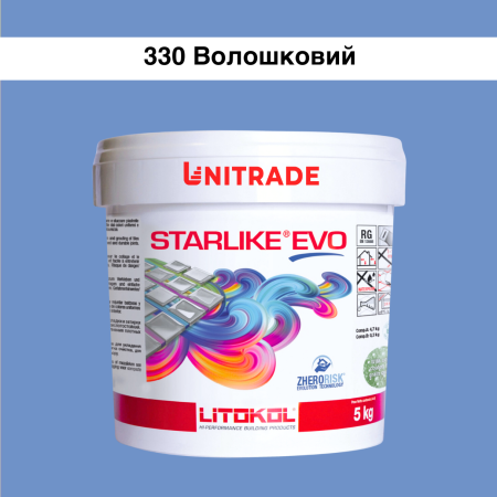 Эпоксидная затирка Litokol Starlike EVO 330 васильковая 5 кг (STEVOBAV0005)