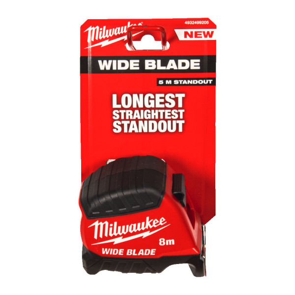 Рулетка WIDE BLADE MILWAUKEE (Gen2) 8м, 35мм (4932499205)
