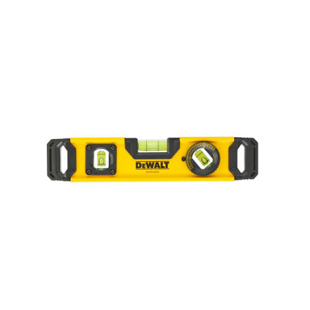 Уровень TORPEDO из алюминия длиной с 3 капсулами и магнитами DeWALT, 23 см (DWHT0-43003)