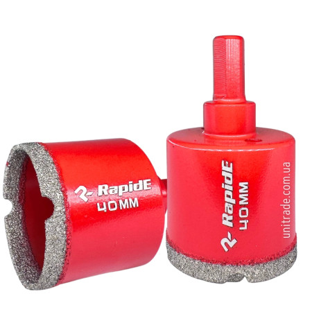 Алмазна коронка RapidE Red Point EVO 40 мм, під дриль (НФ-00001855)
