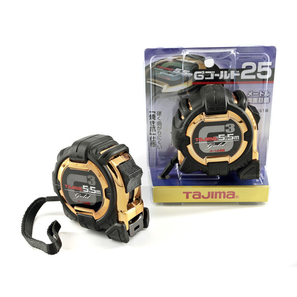 Рулетка строительная TAJIMA G3 LOCK G3GL25-55BL ударопрочная 5,5 м (1001-1663)