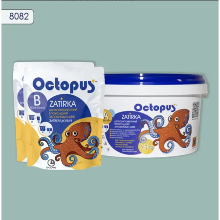 Двухкомпонентная эпоксидная затирка Octopus Zatirka цвет 8082, 2,5 кг (8082-2)