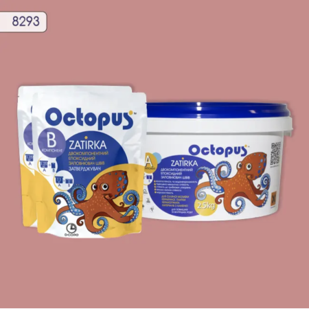 Двухкомпонентная эпоксидная затирка Octopus Zatirka цвет 8293, 2,5 кг (8293-2)