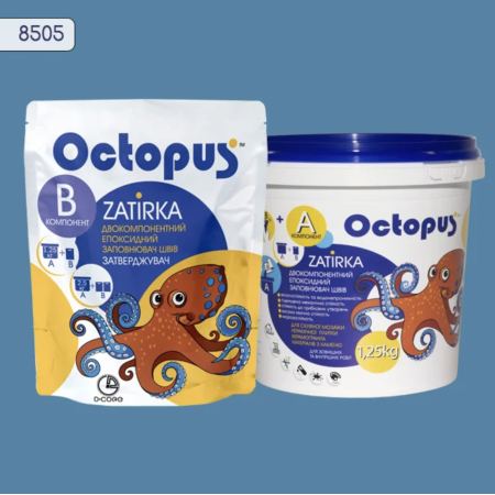 Двокомпонентна епоксидна фуга Octopus Zatirka колір 8505 1,25 кг (8505-1)