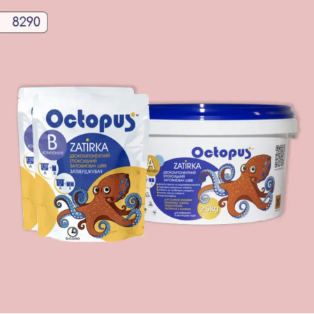 Двухкомпонентная эпоксидная затирка Octopus Zatirka цвет 8290, 2,5 кг (8290-2)