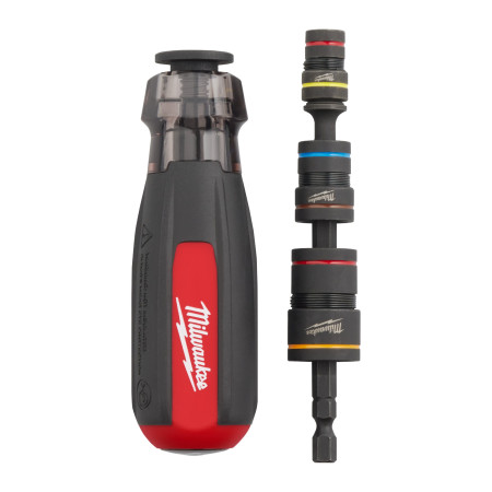 Викрутка магнітна з торцевими насадками 6-в-1 MILWAUKEE Impact Multi-Nut Driver (4932498179)
