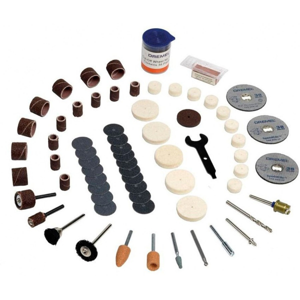 Набор многофункциональных насадок Dremel, 100 шт. (2615S723JA)