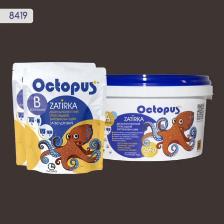 Двокомпонентна епоксидна фуга Octopus Zatirka колір 8419, 2,5 кг (8419-2)