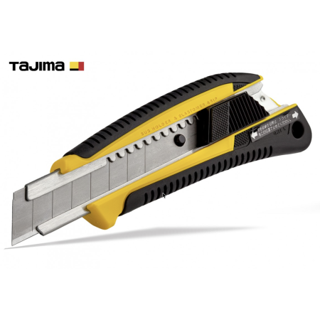 Нож строительный TAJIMA LC560B с выдвижным сегментным 18мм (1101-0214)(DC560YB)