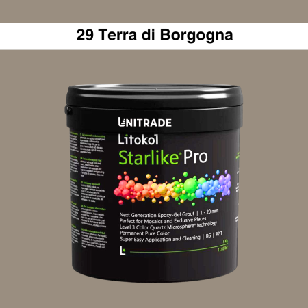 Епоксидна гелева фуга (затирка) Litokol Starlike Pro 29 Terra di Borgogna 5 кг (STPROTBG0005)