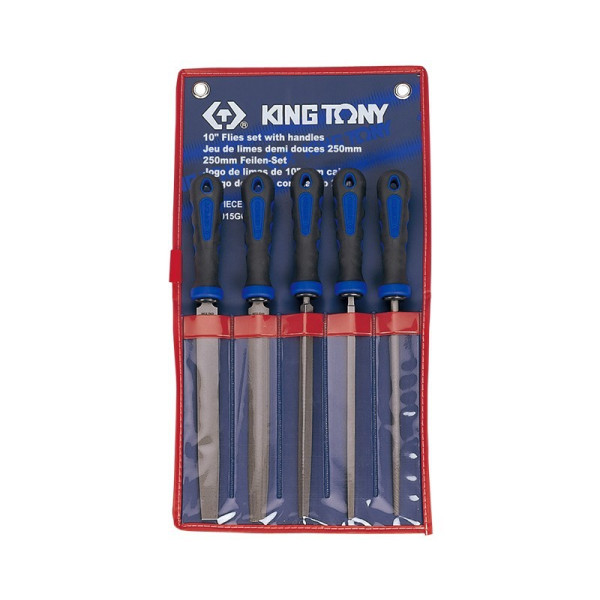 Набір напилків KING TONY P1005GQ 200 мм, 5 предметів (P1005GQ)