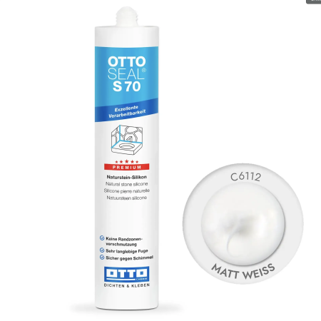 Силиконовый герметик Litokol OttoSeal S70 C6112 белый матовый (matt weib) (S70C6112)
