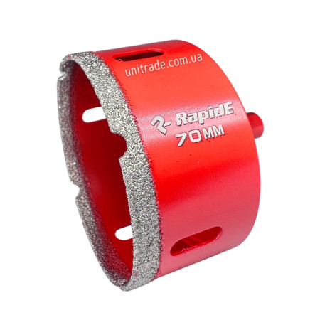 Алмазная коронка RapidE Red Point EVO 70 мм, под дрель (НФ-00001862)
