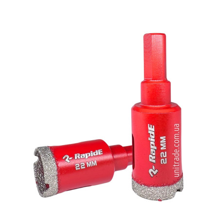 Алмазна коронка RapidE Red Point EVO 22 мм, під дриль (НФ-00001850)