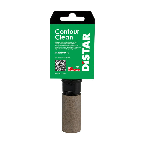 Фреза алмазная Distar GF-V 25X50XM14 CONTOUR CLEAN пальчиковая 25 мм М14 (89568442132)