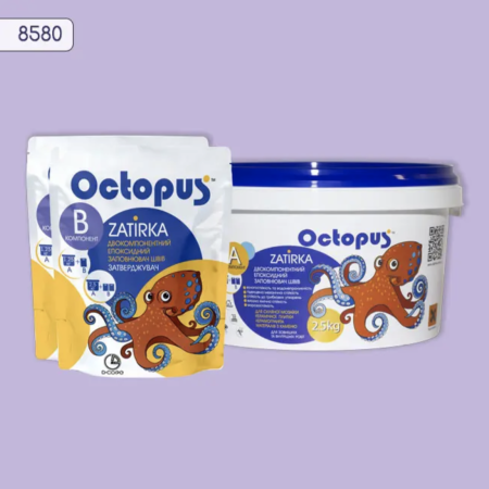 Двокомпонентна епоксидна фуга Octopus Zatirka колір 8580, 2,5 кг (8580-2)