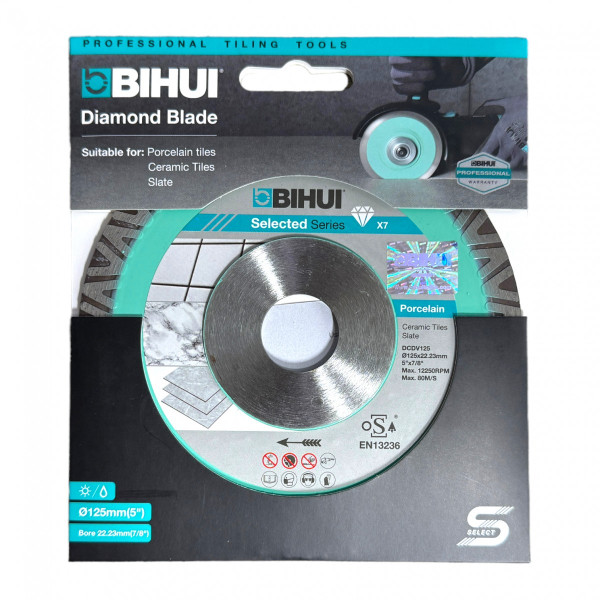 Диск алмазний BIHUI CORE 125x1,4x22,23 мм (DCDV125)