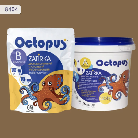 Двокомпонентна епоксидна фуга Octopus Zatirka колір 8404, 1,25 кг (8404-1)