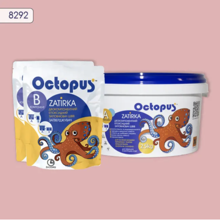 Двухкомпонентная эпоксидная затирка Octopus Zatirka цвет 8292, 2,5 кг (8292-2)