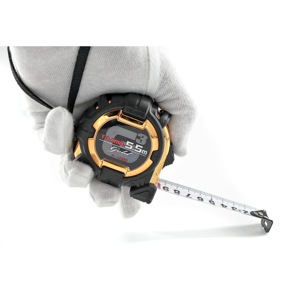 Рулетка строительная TAJIMA G3 LOCK G3GL19-55BL ударопрочная 5,5 м (1001-1662)