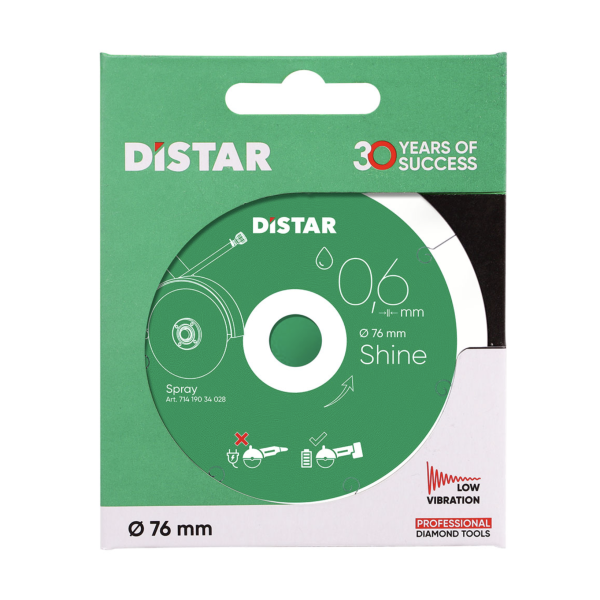 Алмазный диск DISTAR SHINE 76 × 0,6 мм (11143158059)