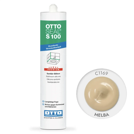 Силиконовый герметик OttoSeal S100 С1169 (melba), 300 мм (S100C1169)