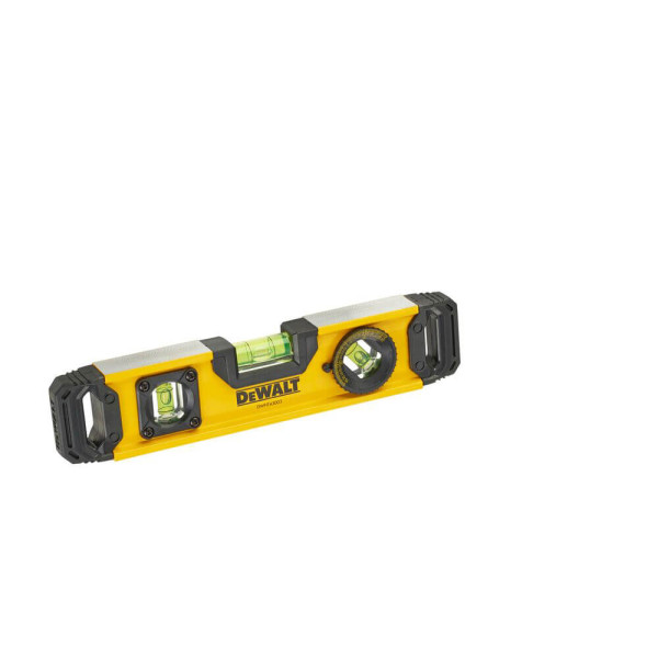 Уровень TORPEDO из алюминия длиной с 3 капсулами и магнитами DeWALT, 23 см (DWHT0-43003)