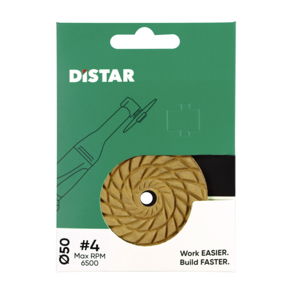 Алмазный гибкий шлифовальный диск (черепашка) Distar CoolPAD 50 мм №4 (81419031095)