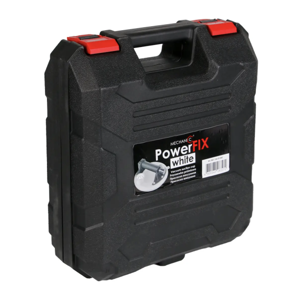 Вакуумная механическая присоска PowerFix Mechanic White с манометром 200мм для гладкой и структурированной плитки (80115429042)