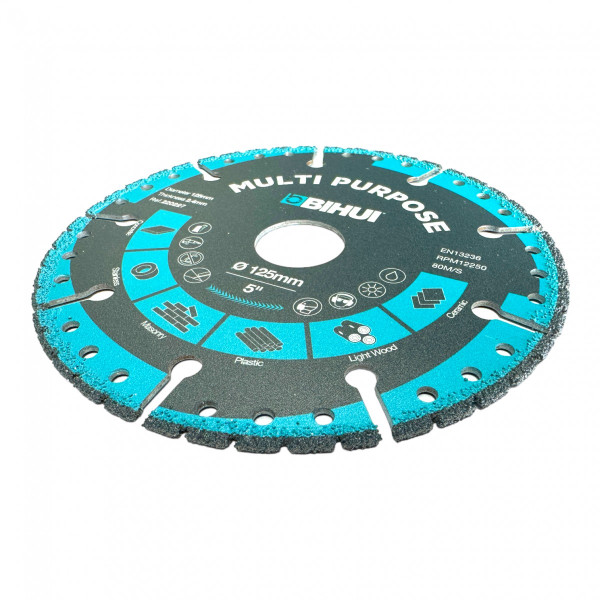 Диск алмазний BIHUI MULTI PURPOSE 125x2,4x22,23 мм (DSBS125)
