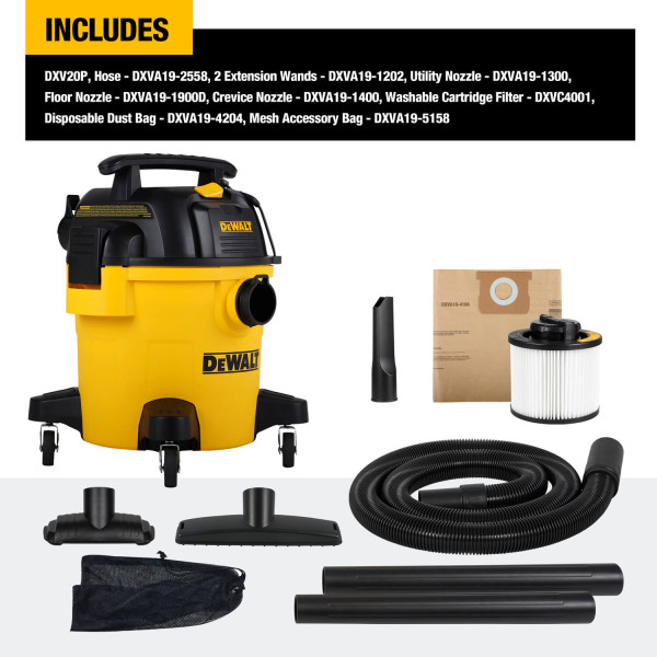 Промисловий пилосос DeWALT (DXV20P)
