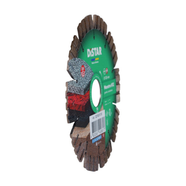 Алмазный отрезной круг Distar 1A1RSS Maestro H12 125×2.2×22,23 (гранит, мрамор, природный камень, кирпич, песчаник) (12315051010)