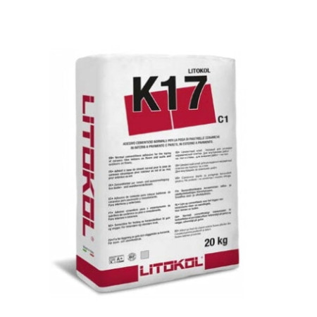 Клей на цементной основе LITOKOL K17 20 кг C1, серый (K170020)